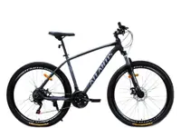 Велосипед Спортивный 27.5 дюймов Corso Atlantis AL-616 оборудование Shimano алюминиевая рама 17 дюймов 21 скорость. Black and Grey (194007)