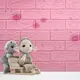 Декоративная 3D панель самоклейка 700x770x5мм Одуваны (светло-розовый кирпич) (022) SW-00000023