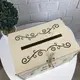 Свадебный сундук для денег с гравировкой и цветной печатью