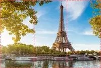 Фотошпалери текстуровані, вінілові Ейфелева вежа, 250х380 см, fo01inV_ar10342