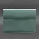 Кожаный чехол-конверт на магнитах для MacBook 14 Бирюзовый