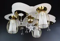 Люстра стельова Космос з кольоровим LED підсвічуванням та авто відключенням з пультом 25272 Білий 19х49х49 см.