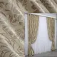 Комплект штор (2шт. 1х2,7м.) блэкаут-софт, коллекция "Корона". Цвет бежевый с карамельным. Код 1280ш(Б) 31-546