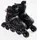 Роликовые коньки 082-L Best Roller колеса PU светящиеся. Black (размер 39-43) (173874)