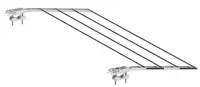 Сушарка для білизни навісна Colombo Balcony with clamps (STZAN2)