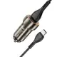 Адаптер автомобильный HOCO Type-C Cable Blue shield single port car charger Z46 |1USB, 18W/3A, QC|