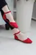 Туфли женские Fashion Unicat 2681 41 размер 26 см Красный