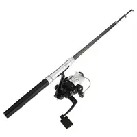 Кишенькова міні-удочка в боксі Pocket Pen Fishing Rod + котушка Black (3337)