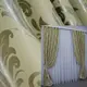 Комплект штор с ткани блэкаут. Цвет желтый с серебряным. Код 1071ш (2шт.2,5х2,7м.)