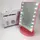 Зеркало для макияжа с 16 LED подсветкой Mirror, косметическое зеркало с подсветкой. Цвет: розовый