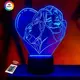 3D ночник "Король Лев" (УВЕЛИЧЕННОЕ ИЗОБРАЖЕНИЕ) подарочная упаковка + 16 цветов + пульт ДУ 3DTOYSLAMP