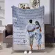 Плед 3D с пожеланиями для любимого Прогулка влюбленных 17833 135х160 см