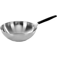 Сковорода Вок Barazzoni 33 Carati Inox 170156128 28 см 3.7 л срібляста