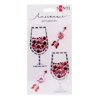 Аплікація зі страз самоклеючих Santi Romantic 742990 9,5х8 см