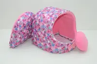 Будка для кошек и собак Звездочка розовая №1 360х320х320