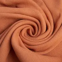 Ткань Кашкорсе IDEIA трикотажное полотно, 40 см, 300 г/м2, хлопок, рубчик, для манжет, горловин, низа свитшотов, корица