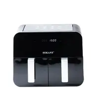 Аэрофритюрница SOKANY на 10 литров, с двумя отделениями 2400 Вт черная SK10005