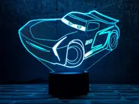 Сменная пластина для 3D светильников "Автомобиль 25" 3DTOYSLAMP