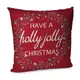 Подушка диванная с бархата Have a holly jolly Сhristmas 45x45 см 45BP_21NG013
