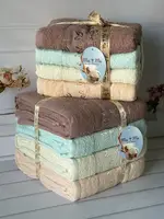 Mame yaprak 70х140см., 4 шт/уп. Полотенца. Хлопок. (5498-ypr)