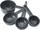 Набор мерных ковшиков KitchenAid Coreline KQG058OHCGG 4 шт серый