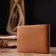 Стильное мужское портмоне из зернистой кожи KARYA 21064 Светло-коричневый