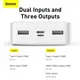 УМБ BASEUS Bipow Digital Display Power bank 20000mAh |2USB/1Type-C, 3A/15W, QC| (PPDML-J02)