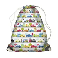 Рюкзак-мешок детский MINI Машинки на белом фоне 26х36 см (DRM_17M054_SE)