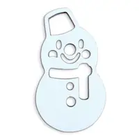 Игрушка на елку Mazhura Снеговик MZ-708538 13х7,5 см белая