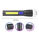 Фонарь ручной аккумуляторный CB-C12-P50-COB, Ручной фонарик LED, Водонепроницаемый фонарь