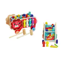 Ігровий центр 4FUN Game Club Wood Лев, ксилофон, магнітна риболовля. Multicolor (133227)
