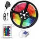 Светодиодная лента SMD 3528 RGB 5м с пультом и блоком питания гирлянда