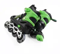 Роликові ковзани Best Roller 452-М колеса PVC світяться. Black and Green (розмір 34-38) (173838)