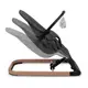 Кресло-качалка детская для новорожденного Kidwell LARO Black/Wooden / Шезлонг качалка для детей с игрушками