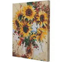 Картина по номерах "Абстрактні соняхи" 40x50 см