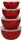 Набор мисок для смешивания KitchenAid Universal KQG176OSERE 4 шт красный