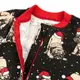 Комбинезон для новорожденных на молнии Christmas pugs футер
