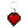 Брелок 3d друк "Minecraft: Heart Cliker"