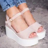 Жіночі босоніжки Fashion Jasper 2899 36 розмір 23 см Бежевий