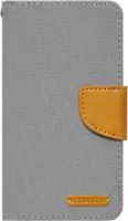 Чехол-книжка Goospery Canvas Diary Universal 4.0'-4.5' Gray