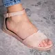 Женские босоножки Fashion Milo 2933 41 размер 26 см Бежевый