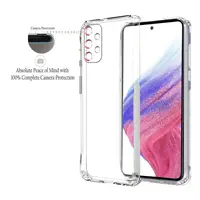 Силіконовий чохол для Samsung Galaxy A52 - Прозорий (із заглушками)