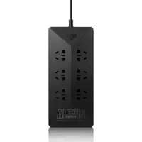 Мережевий фільтр з євровилкою Aliens RU-S4 5*USB 6*Plugs 220V white Remax 344402
