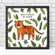 Постер в рамке Don`t worry be happy 30x30 см (KMT_22NG010_BL)