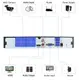 Комплект видеонаблюдения Hiseeu 8ch AHD-2MP 1080P Outdoor 8AHBB12-P