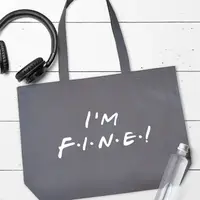 Эко сумка Market MAXI I am fine! (сериал Friends) 47х36 см (KOTX_24L001)
