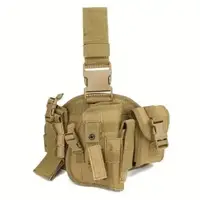 Кобура набедренная с карманами Molle универсальная Oxford 900D Khaki