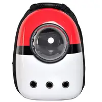 Рюкзак для перенесення тварин з ілюмінатором CosmoPet для кішок і собак Червоно-білий (Pokemon)