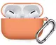Силиконовый чехол с карабином для Apple Airpods Pro, Разные цвета