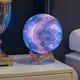 Настольный RGB светильник ночник Луна 3D Moon Night 15см